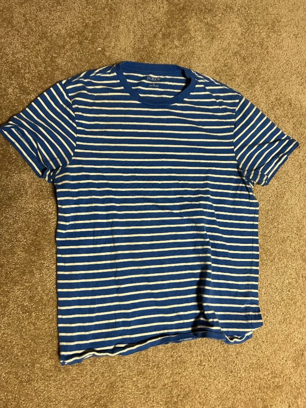 J Crew blue and white striped t-shirt small s